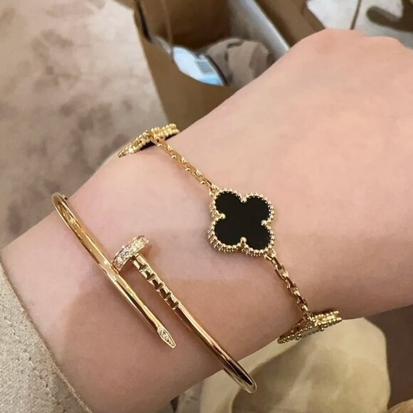 ☀️❤️Authentic☀️❤️Van Cleef & Arpels Vintage Alhambra Bracelet - Picture 4 of 10